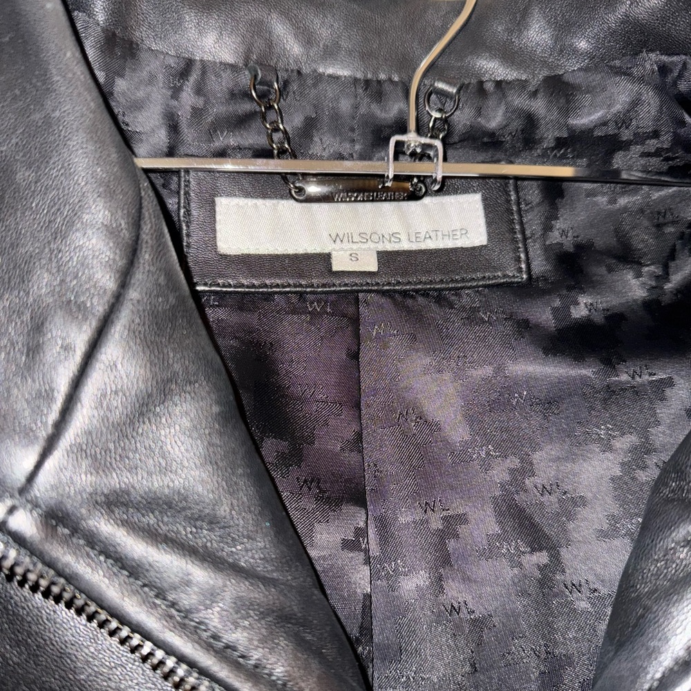 Wilson genuine Leather Jacket in black